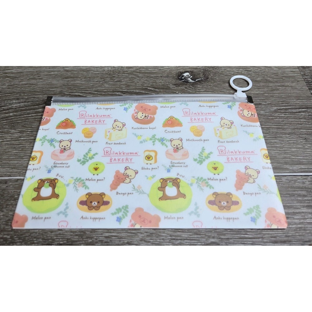 San-X Rilakkuma Bakery Multi-Use Pouch Bag Zipper Case Organizer Kawaii New